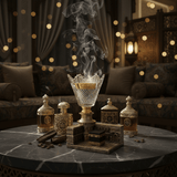Crystal Glass & Chalk Incense Burner with Kaaba Design | 22×13×10 cm | Luxury Arabic Home Décor - Al Kabayel Discount CentreCrystal Glass & Chalk Incense Burner with Kaaba Design | 22×13×10 cm | Luxury Arabic Home DécorIncense burnerAKDCAl Kabayel Discount Centre