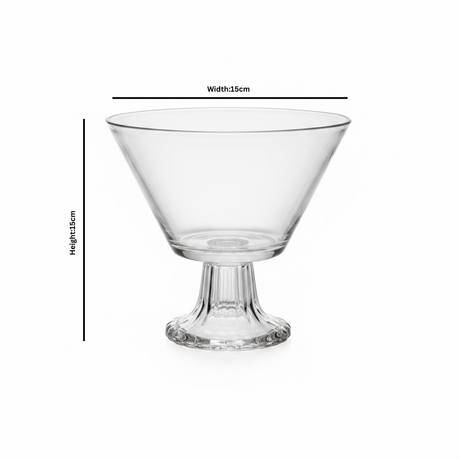 Crystal Glass Footed Candy Bowl - 15×15 cm - Al Kabayel Discount CentreCrystal Glass Footed Candy Bowl - 15×15 cmBowlsAKDCAl Kabayel Discount Centre