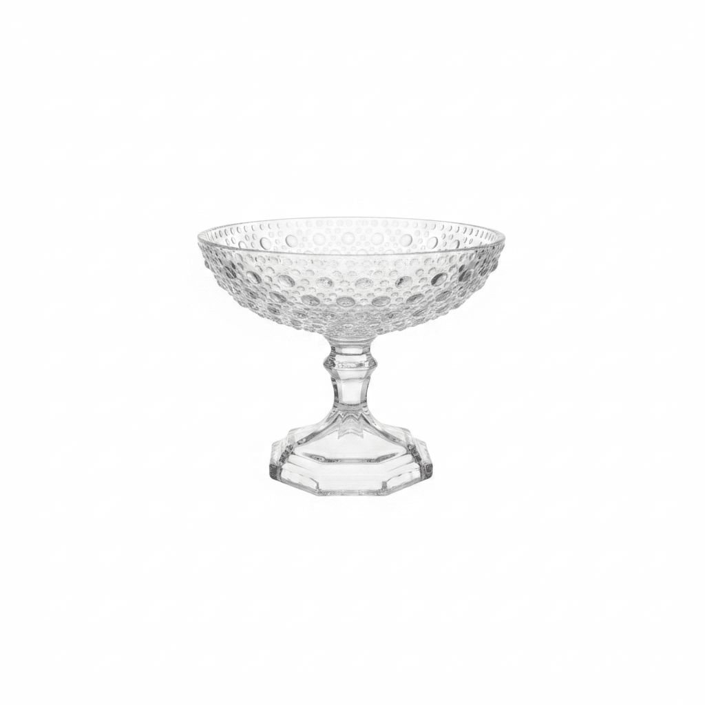 Crystal Glass Footed Candy Tray - 12×15 cm - Al Kabayel Discount CentreCrystal Glass Footed Candy Tray - 12×15 cmServing TraysAKDCAl Kabayel Discount Centre