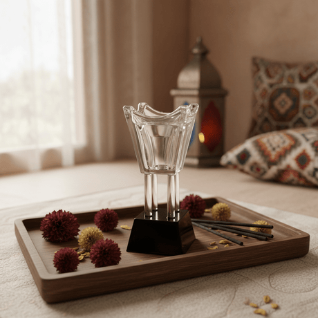 Crystal Glass Incense Burner - 17cm - Al Kabayel Discount CentreCrystal Glass Incense Burner - 17cmIncense BurnerAKDCAl Kabayel Discount Centre