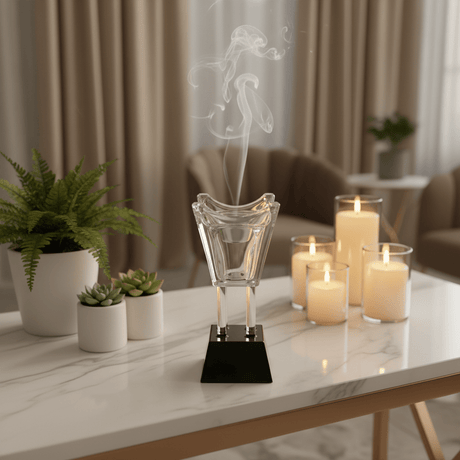 Crystal Glass Incense Burner - 17cm - Al Kabayel Discount CentreCrystal Glass Incense Burner - 17cmIncense BurnerAKDCAl Kabayel Discount Centre