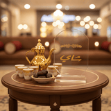 Crystal Glass Table Decor with Gold Arabic Chai Calligraphy Design - 9.5 x 15.5 cm - Al Kabayel Discount CentreCrystal Glass Table Decor with Gold Arabic Chai Calligraphy Design - 9.5 x 15.5 cmHome Décor AccentsAKDCAl Kabayel Discount Centre