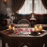 Crystal Glass Table Decor with Gold Arabic Sharaftuna Calligraphy Design - 12.5 x 14 cm - Al Kabayel Discount CentreCrystal Glass Table Decor with Gold Arabic Sharaftuna Calligraphy Design - 12.5 x 14 cmHome Décor AccentsAKDCAl Kabayel Discount Centre
