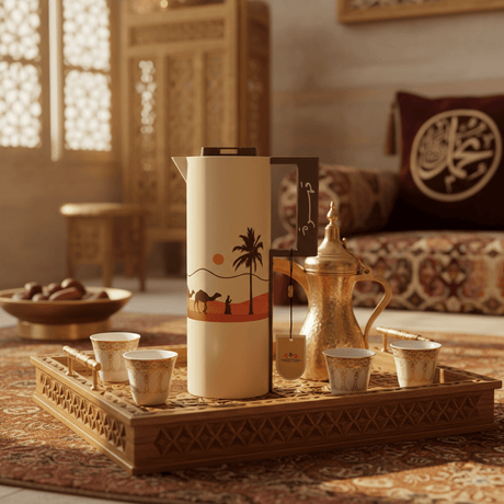 Crystal House Cream Vacuum Flask – Arabian Desert Edition | 1 Litre - Al Kabayel Discount CentreCrystal House Cream Vacuum Flask – Arabian Desert Edition | 1 LitreThermosCRYSTAL HOUSEAl Kabayel Discount Centre