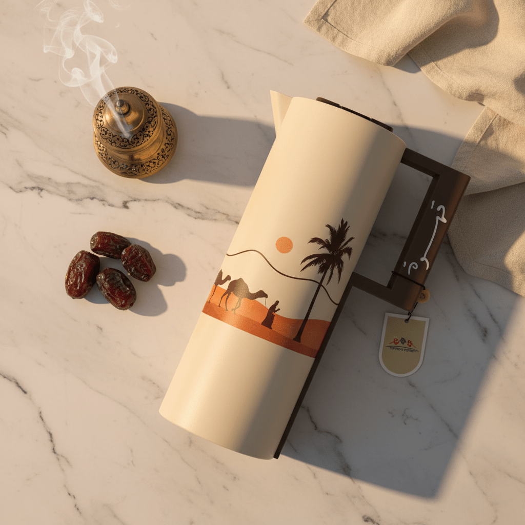 Crystal House Cream Vacuum Flask – Arabian Desert Edition | 1 Litre - Al Kabayel Discount CentreCrystal House Cream Vacuum Flask – Arabian Desert Edition | 1 LitreThermosCRYSTAL HOUSEAl Kabayel Discount Centre