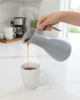 CRYSTAL HOUSE Modern Stainless Steel Vacuum Flask 600ml – Stylish Gray Thermal Flask for Hot & Cold Beverages – Compact & Durable Everyday Thermos - Al Kabayel Discount CentreCRYSTAL HOUSE Modern Stainless Steel Vacuum Flask 600ml – Stylish Gray Thermal Flask for Hot & Cold Beverages – Compact & Durable Everyday ThermosThermosCRYSTLE HOUSEAl Kabayel Discount Centre