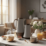 Crystal House Premium Vacuum Flask Set – 2 Pieces (0.6 & 1 Litre), Grey with Dark Wood Finish - Al Kabayel Discount CentreCrystal House Premium Vacuum Flask Set – 2 Pieces (0.6 & 1 Litre), Grey with Dark Wood FinishThermosCRYSTAL HOUSEAl Kabayel Discount Centre