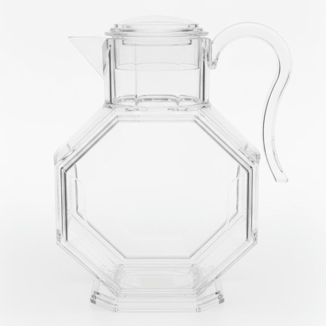 Crystal Octagon Designer Clear Acrylic Water Jug with Contemporary Geometric Style – 23 cm - Al Kabayel Discount CentreCrystal Octagon Designer Clear Acrylic Water Jug with Contemporary Geometric Style – 23 cmJugsAKDCAl Kabayel Discount Centre