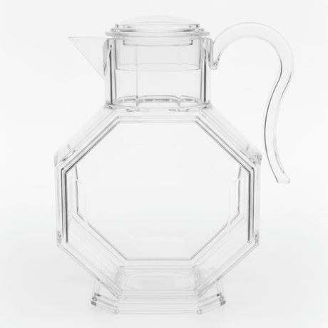 Crystal Octagon Designer Clear Acrylic Water Jug with Contemporary Geometric Style – 23 cm - Al Kabayel Discount CentreCrystal Octagon Designer Clear Acrylic Water Jug with Contemporary Geometric Style – 23 cmJugsAKDCAl Kabayel Discount Centre
