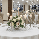 Crystal & Silver Metal Decorative Candle Holder for Elegant Home and Event Styling – 18cm - Al Kabayel Discount CentreCrystal & Silver Metal Decorative Candle Holder for Elegant Home and Event Styling – 18cmHome Décor AccentsAKDCAl Kabayel Discount Centre