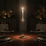 Crystal & Silver Metal Decorative Candle Holder for Elegant Home and Event Styling – 18cm - Al Kabayel Discount CentreCrystal & Silver Metal Decorative Candle Holder for Elegant Home and Event Styling – 18cmHome Décor AccentsAKDCAl Kabayel Discount Centre