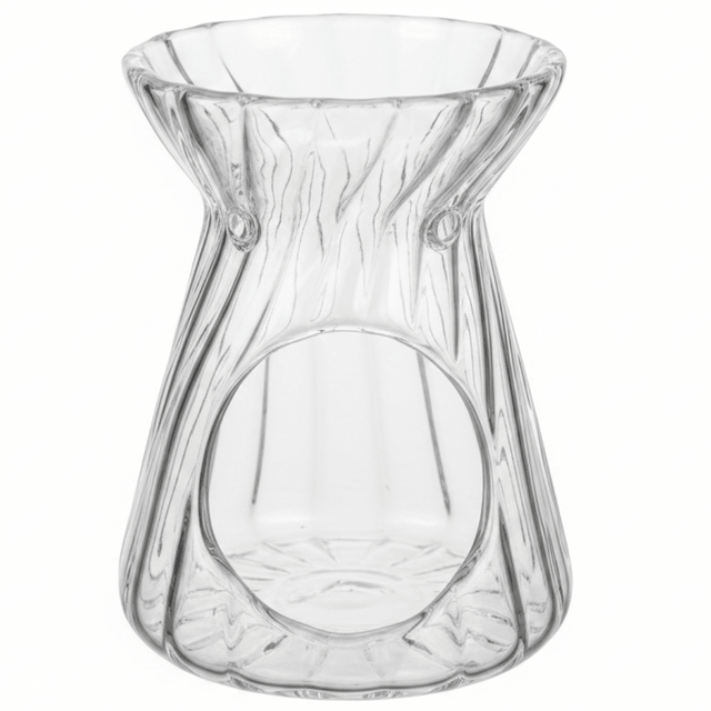 Crystal Twist Glass Aromatherapy Burner – 11cm - Al Kabayel Discount CentreCrystal Twist Glass Aromatherapy Burner – 11cmHome Décor AccentsAKDCAl Kabayel Discount Centre