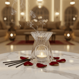 Crystal Twist Glass Aromatherapy Burner – 11cm - Al Kabayel Discount CentreCrystal Twist Glass Aromatherapy Burner – 11cmHome Décor AccentsAKDCAl Kabayel Discount Centre