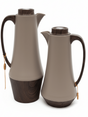 Crystal House Premium Vacuum Flask Set – 2 Pieces (0.6 & 1 Litre), Brown with Dark Wood Finish - Al Kabayel Discount CentreCrystal House Premium Vacuum Flask Set – 2 Pieces (0.6 & 1 Litre), Brown with Dark Wood FinishThermosCRYSTAL HOUSEAl Kabayel Discount Centre