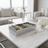 CrystalServe Premium Rectangle Silver Snack Serving Tray with Transparent Acrylic Lid – 36 × 16.5 cm - Al Kabayel Discount CentreCrystalServe Premium Rectangle Silver Snack Serving Tray with Transparent Acrylic Lid – 36 × 16.5 cmServing TraysAKDCAl Kabayel Discount Centre