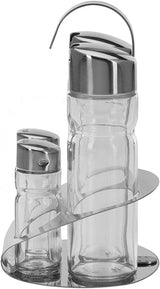 Cuisine Art 4-Piece Cruet Set with Stainless Steel Stand - Al Kabayel Discount CentreCuisine Art 4-Piece Cruet Set with Stainless Steel StandKitchen Utensils & GadgetsCUSINE ARTAl Kabayel Discount Centre
