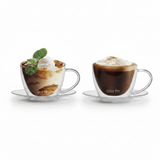 Cuisine Art Double Wall Glass Cup & Saucer Set – 180ml | Pack of 2 - Al Kabayel Discount CentreCuisine Art Double Wall Glass Cup & Saucer Set – 180ml | Pack of 2Tea CupsCUSINE ARTAl Kabayel Discount Centre
