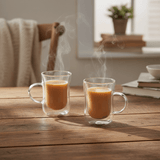 Cuisine Art Double Wall Glass Cups 100ml | Set of 2 - Al Kabayel Discount CentreCuisine Art Double Wall Glass Cups 100ml | Set of 2Tea CupsCUSINE ARTAl Kabayel Discount Centre