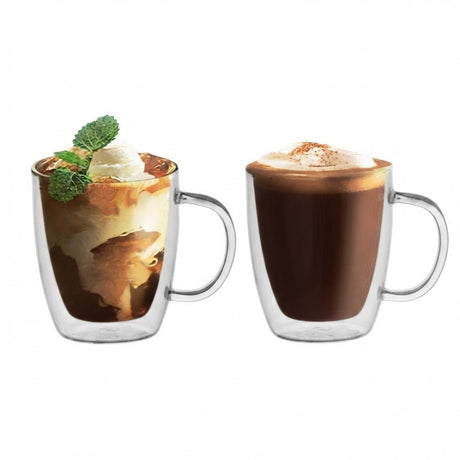 Cuisine Art Double Wall Glass Cups 230ml – Set of 2 - Al Kabayel Discount CentreCuisine Art Double Wall Glass Cups 230ml – Set of 2Tea CupsCUSINE ARTAl Kabayel Discount Centre
