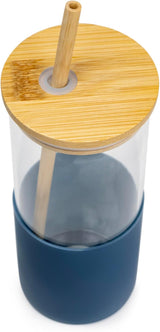 Cuisine Art Moda Glass Bottle Glass Tumbler Glass Water Bottle Straw Silicone Protective Sleeve Bamboo Lid - BPA Free - 350ML - Al Kabayel Discount CentreCuisine Art Moda Glass Bottle Glass Tumbler Glass Water Bottle Straw Silicone Protective Sleeve Bamboo Lid - BPA Free - 350MLWater BottlesCUISINE ARTAl Kabayel Discount Centre