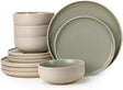 Cuisine Art MOLY 12 - Piece Stoneware Crockery Dinner Set - Complete Service for 4 with Dinner Plates, Salad Plates & Bowls - Modern Ceramic Crockery in Gift Box for Home & Kitchen - Al Kabayel Discount CentreCuisine Art MOLY 12 - Piece Stoneware Crockery Dinner Set - Complete Service for 4 with Dinner Plates, Salad Plates & Bowls - Modern Ceramic Crockery in Gift Box for Home & KitchenDinnerware SetsCUISINE ARTAl Kabayel Discount Centre