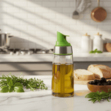 Cuisine Art Premium Glass Oil & Vinegar Dispenser Bottle with Leak - Proof Green Plastic Top – 250ml Capacity - Al Kabayel Discount CentreCuisine Art Premium Glass Oil & Vinegar Dispenser Bottle with Leak - Proof Green Plastic Top – 250ml CapacityKitchen Utensils & GadgetsCUSINE ARTAl Kabayel Discount Centre