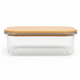 Cusine Art Rectangular Glass Food Container with Premium Bamboo Lid – Stylish Kitchen Storage – 1040 ml Capacity - Al Kabayel Discount CentreCusine Art Rectangular Glass Food Container with Premium Bamboo Lid – Stylish Kitchen Storage – 1040 ml CapacityFood ContainersCUSINE ARTAl Kabayel Discount Centre