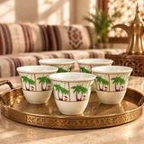 12-Piece Ceramic Cawa Cup Set - 80ml
