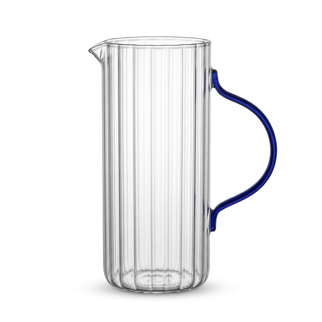 Luhpar Ribbed Glass Jug – 1200ml