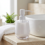 Acrylic Liquid Soap Dispenser White - 350ml