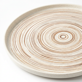 Ceramic Plate Cream Cream and Beige - 31cm