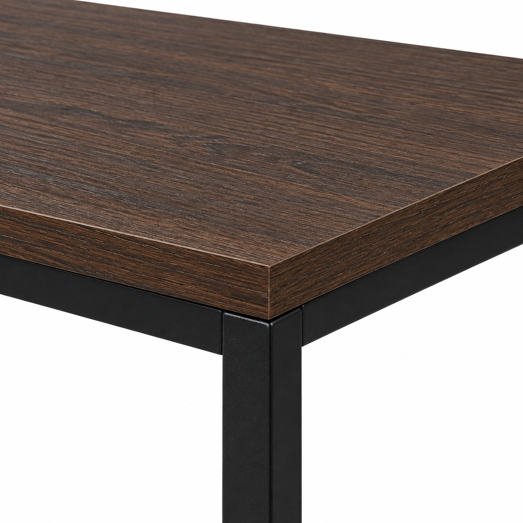 Wooden and Metal Coffee Table - 33×30cm