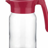 Titz Glass Jug with Plastic Lid Deep Pink – 1 Litre