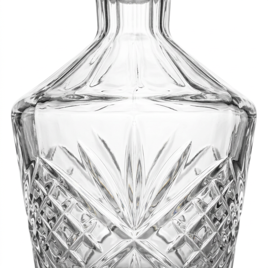 Al Dana Glass Perfume Bottle with Decorative Stopper - 500ml