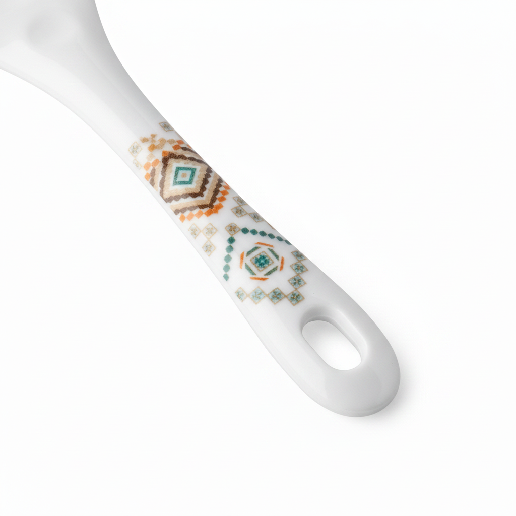 Henlee Melamine Rice Spoon White - 22cm