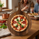 Vogue Wooden Pizza Serving Board with Handle - 24cm