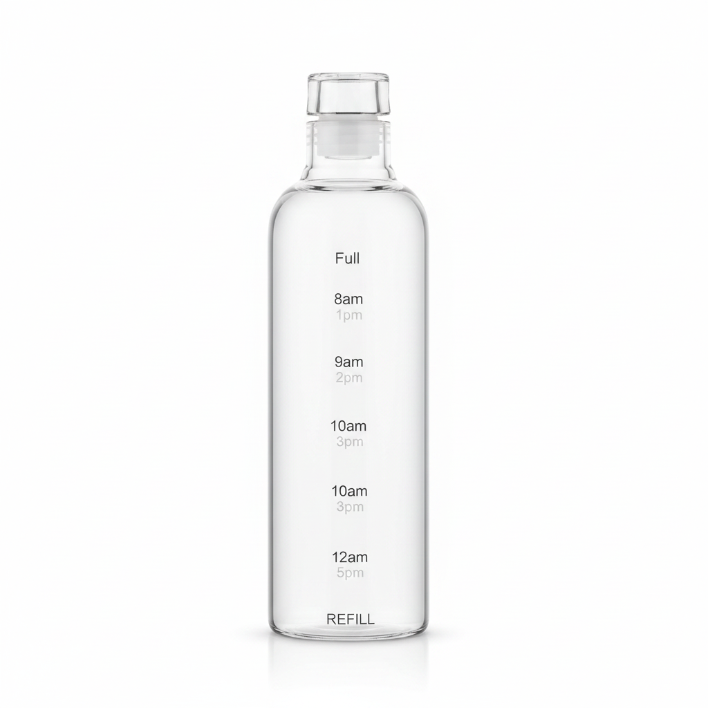 Italo Clear Glass Water Bottle - 500ml