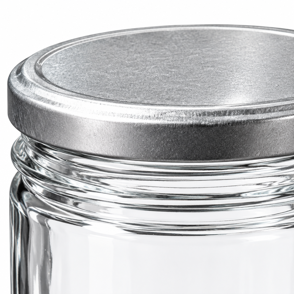 Nautilus Glass Jar with Silver Lid – 300ml