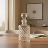 Diamond-Cut Glass Decanter - 750ml