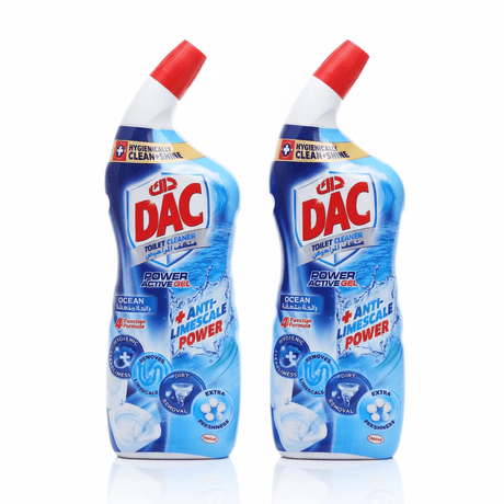 DAC Ocean Toilet Cleaner Power Active Gel – 750ml (Pack of 2) - Al Kabayel Discount CentreDAC Ocean Toilet Cleaner Power Active Gel – 750ml (Pack of 2)Household CleaningDACAl Kabayel Discount Centre