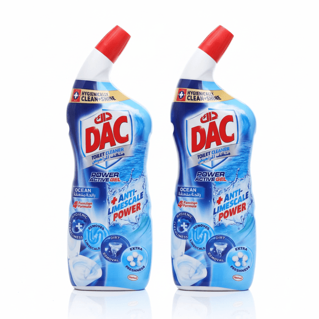DAC Ocean Toilet Cleaner Power Active Gel – 750ml (Pack of 2) - Al Kabayel Discount CentreDAC Ocean Toilet Cleaner Power Active Gel – 750ml (Pack of 2)Household CleaningDACAl Kabayel Discount Centre