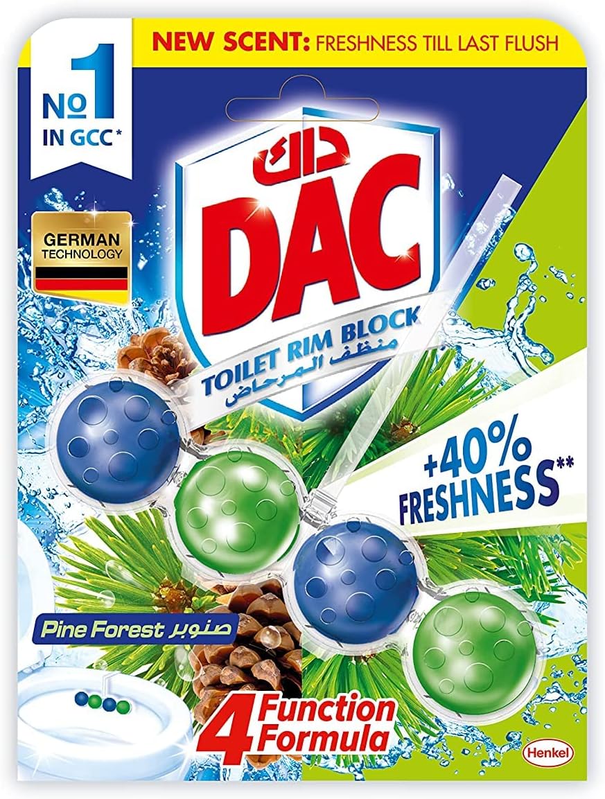 Dac Power Active Toilet Rim Blocks Pine 50 g - Al Kabayel Discount CentreDac Power Active Toilet Rim Blocks Pine 50 gHousehold CleaningDACAl Kabayel Discount Centre
