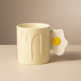 Daisy Bloom Ceramic Mug With Lid — 350ml | Cream Yellow - Al Kabayel Discount CentreDaisy Bloom Ceramic Mug With Lid — 350ml | Cream YellowMugsAKDCAl Kabayel Discount Centre