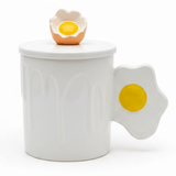 Daisy Ceramic Mug With Lid — Elegant Embossed Design | 350ml - Al Kabayel Discount CentreDaisy Ceramic Mug With Lid — Elegant Embossed Design | 350mlMugsAKDCAl Kabayel Discount Centre