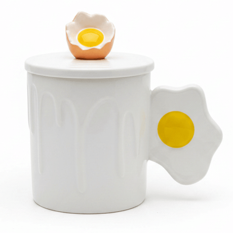 Daisy Ceramic Mug With Lid — Elegant Embossed Design | 350ml - Al Kabayel Discount CentreDaisy Ceramic Mug With Lid — Elegant Embossed Design | 350mlMugsAKDCAl Kabayel Discount Centre
