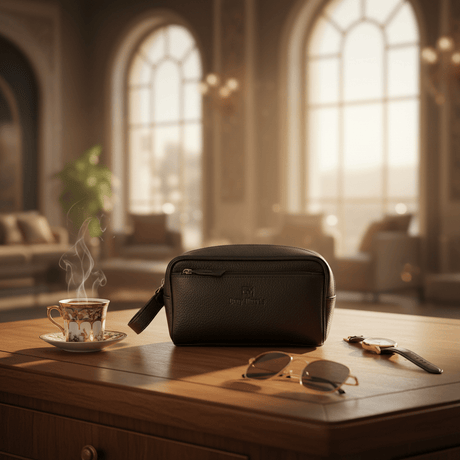 Dany Morris Black Elegant Leather Handbag Pouch 20×10 cm Compact and Sophisticated Daily Carry Option - Al Kabayel Discount CentreDany Morris Black Elegant Leather Handbag Pouch 20×10 cm Compact and Sophisticated Daily Carry OptionPouchesDANY MORRISAl Kabayel Discount Centre