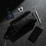 Dany Morris Black Premium Elegant Leather Handbag Pouch 20×10 cm Modern Sleek Look for Daily Essentials - Al Kabayel Discount CentreDany Morris Black Premium Elegant Leather Handbag Pouch 20×10 cm Modern Sleek Look for Daily EssentialsPouchesDANY MORRISAl Kabayel Discount Centre