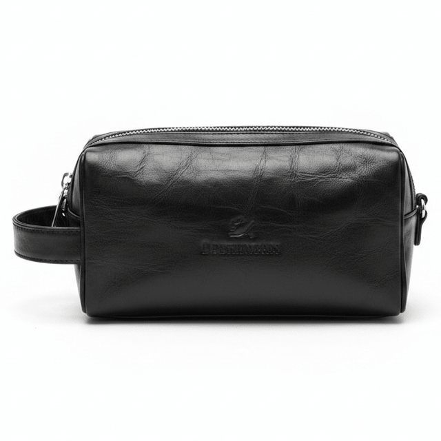 Dany Morris Black Premium Elegant Leather Handbag Pouch 20×10 cm Modern Sleek Look for Daily Essentials - Al Kabayel Discount CentreDany Morris Black Premium Elegant Leather Handbag Pouch 20×10 cm Modern Sleek Look for Daily EssentialsPouchesDANY MORRISAl Kabayel Discount Centre