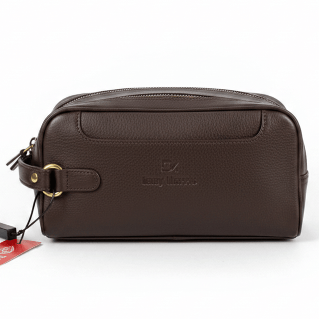 Dany Morris Brown Elegant Leather Handbag Pouch 24×12 cm Stylish Spacious Design for Everyday Essentials - Al Kabayel Discount CentreDany Morris Brown Elegant Leather Handbag Pouch 24×12 cm Stylish Spacious Design for Everyday EssentialsPouchesDANY MORRISAl Kabayel Discount Centre