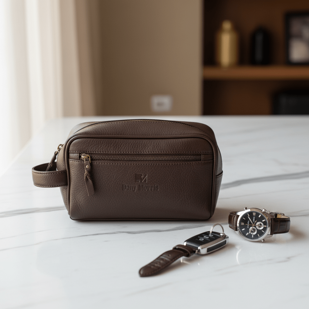 Dany Morris Brown Leather Handbag Pouch 20×10 cm Simple Durable Design for Convenient Everyday Use - Al Kabayel Discount CentreDany Morris Brown Leather Handbag Pouch 20×10 cm Simple Durable Design for Convenient Everyday UsePouchesDANY MORRISAl Kabayel Discount Centre